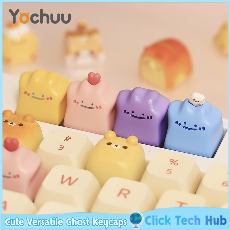 3D Printing Ghosting - Cute Versatile Ghost Keycaps 1pcs 3d