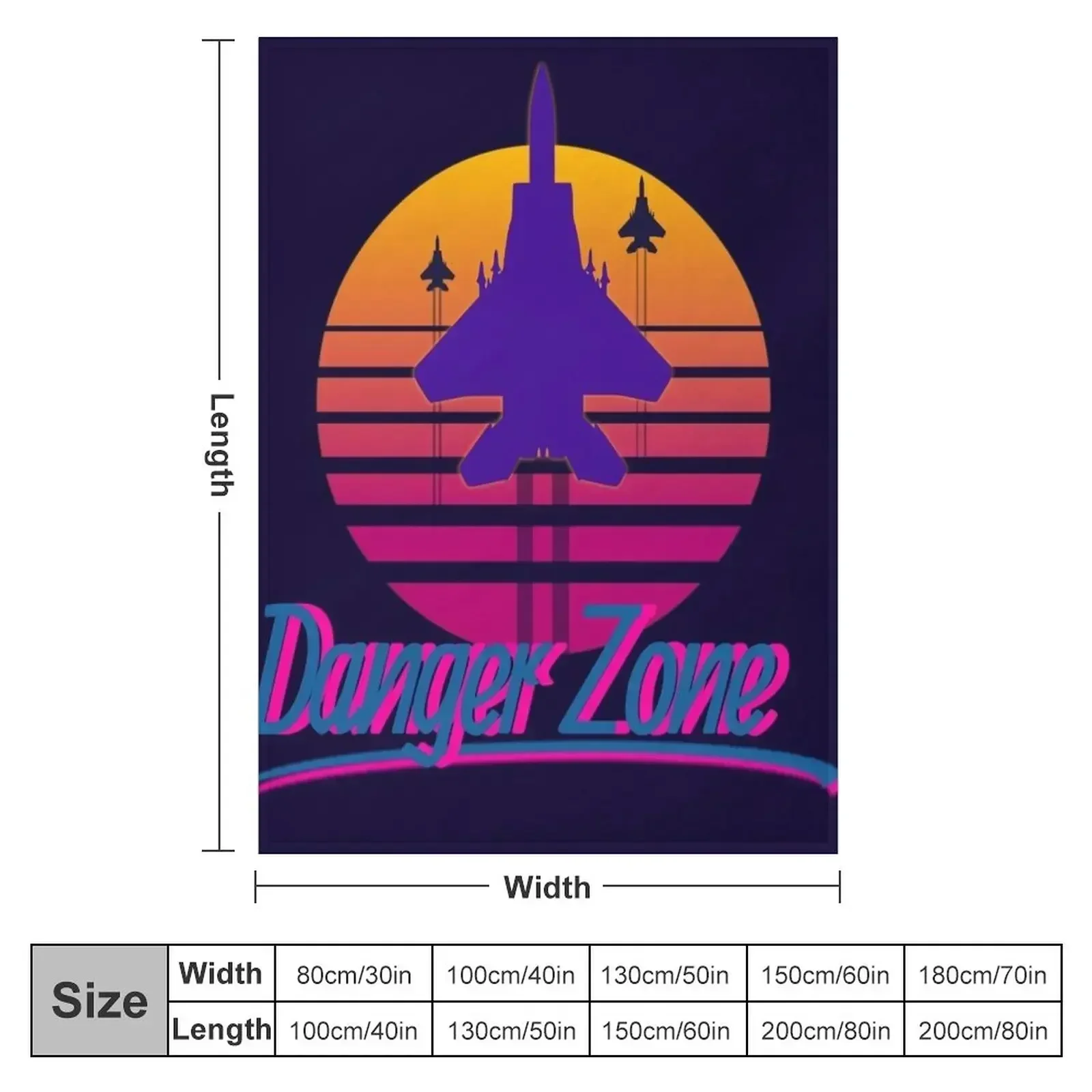 Danger Zone Throw Blanket Ultr - 3D Printing Zone 리뷰 및 가격