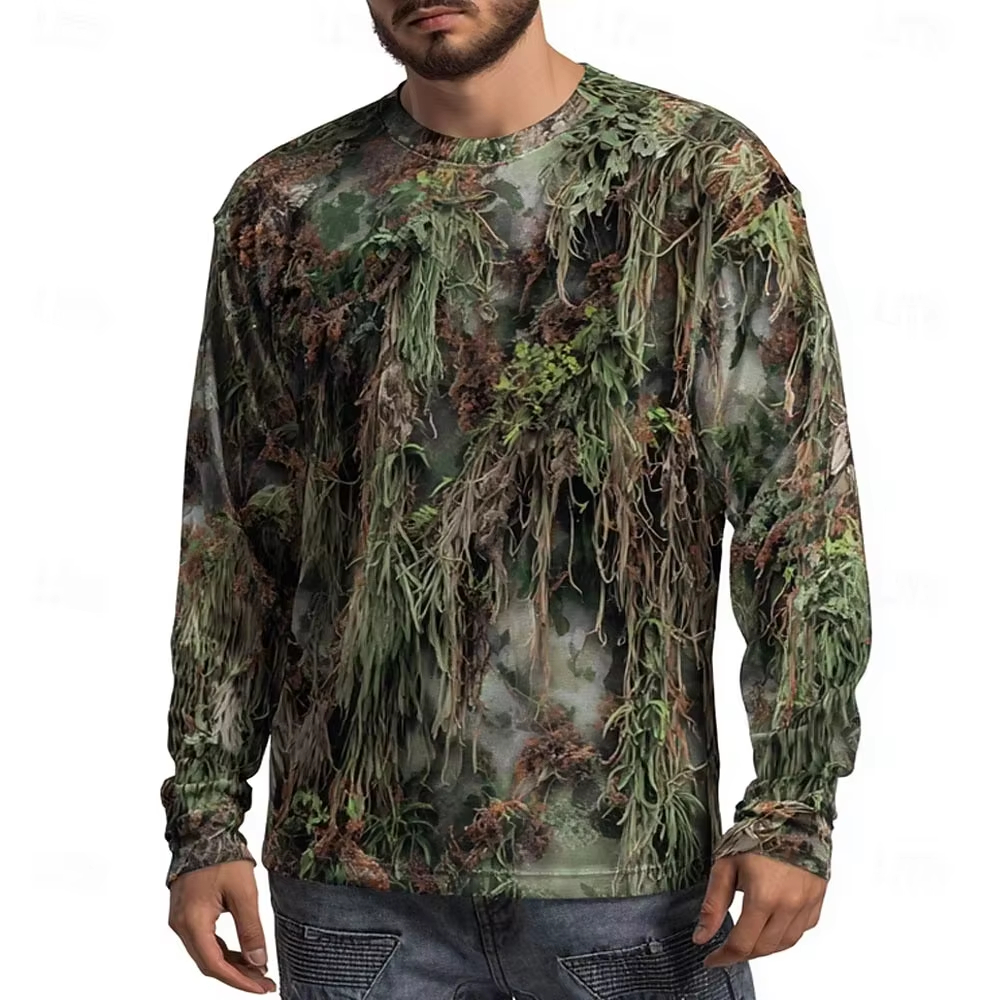 Men's Camo Animal Print Long S - 3D Printing Jersey 리뷰 및 가격