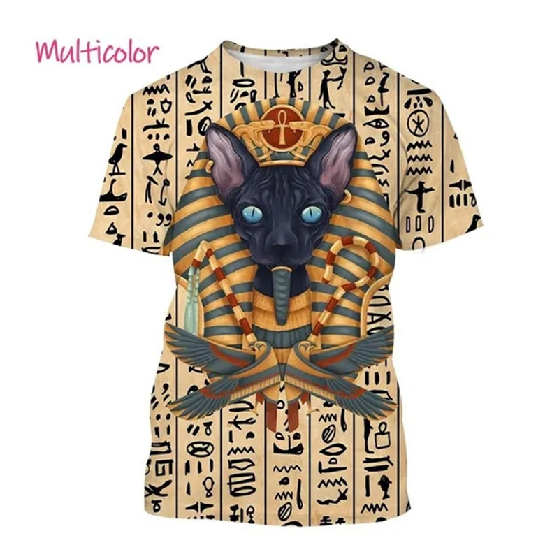 Summer New Pharaoh 3D Print T- - 3D Printing Online 리뷰 및 가격