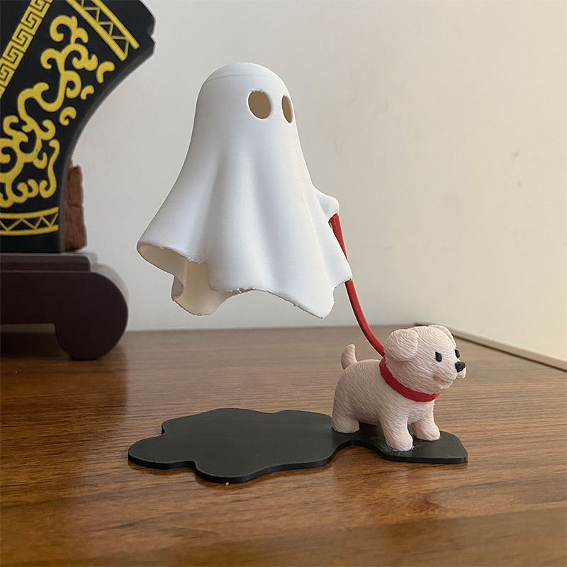 3D Printed Cute Ghost With Dog - 3D Printing Ghosting 리뷰 및 가격