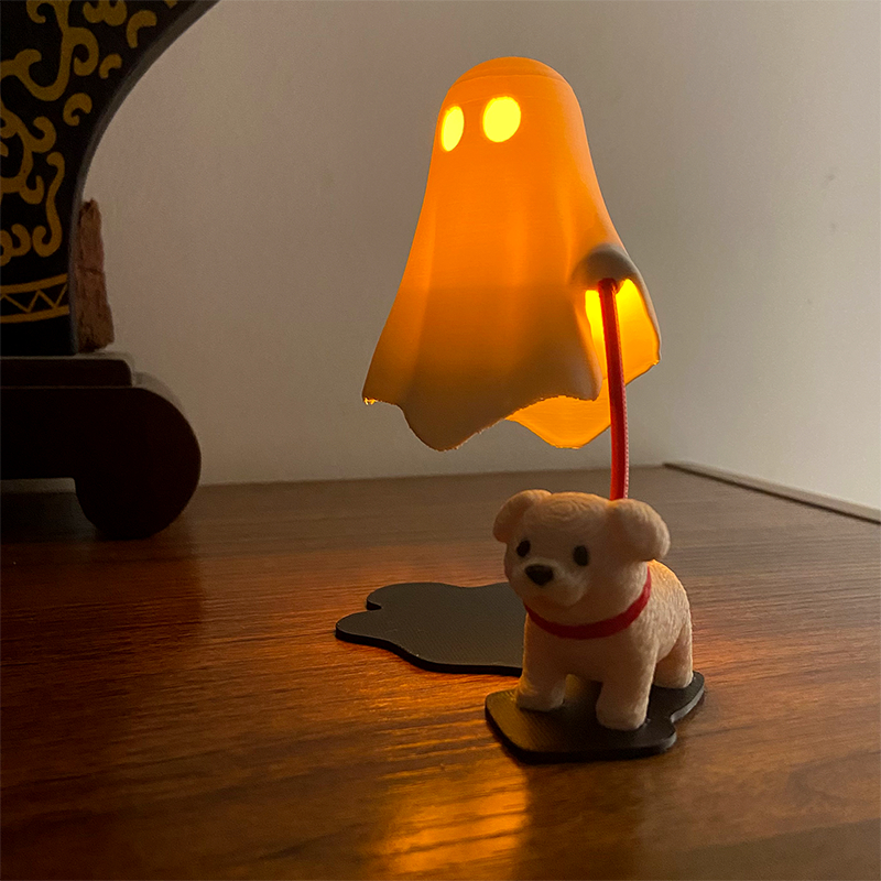 3D Printed Cute Ghost With Dog - 3D Printing Ghosting 리뷰 및 가격