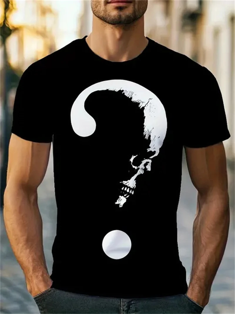 Men's Black Skull Question Mar - 3D Printing Questions 리뷰 및 가격