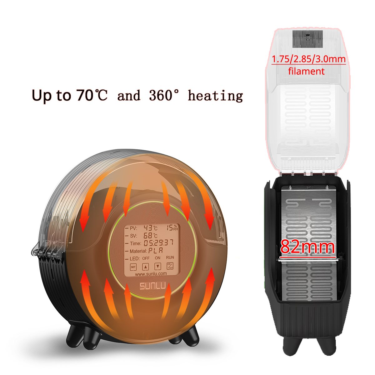 SUNLU S2 3D Filament Dryer Upg - 3D Printing Aluminium 리뷰 및 가격