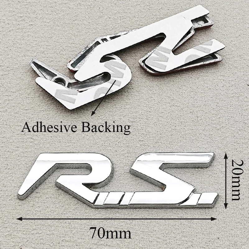 3D Metal RS Logo Car Rear Trun - 3D Printing Online 리뷰 및 가격