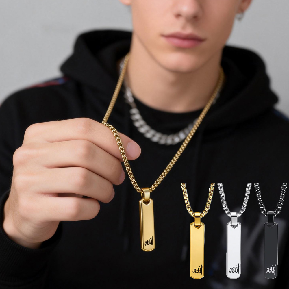 3D Bar Necklace, Cool Simple D - 3D Printing Steel 리뷰 및 가격