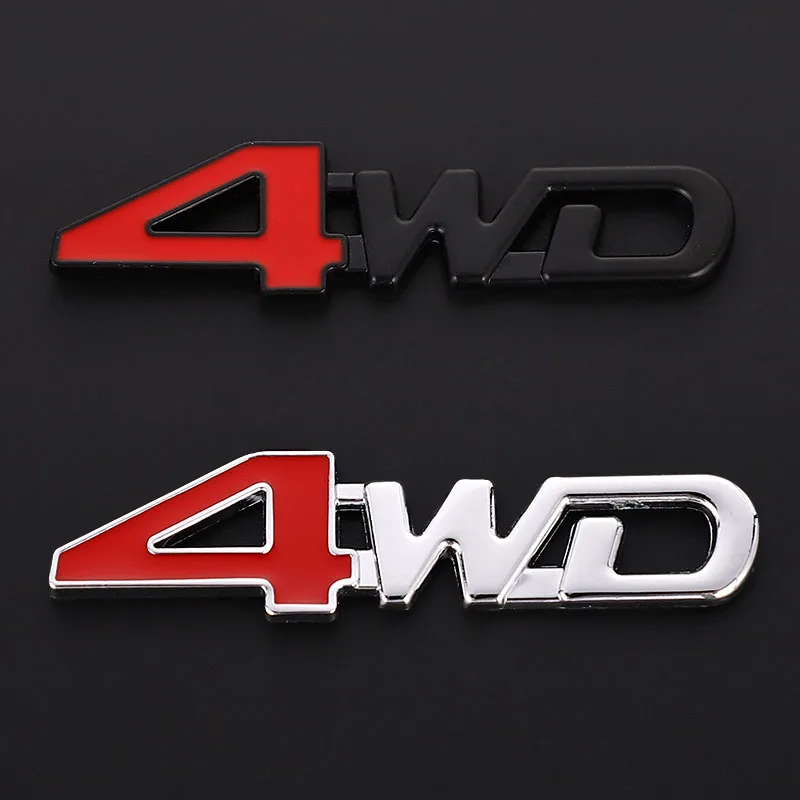 1Pcs Car 3D Metal Stickers 4WD - 3D Printing Online 리뷰 및 가격