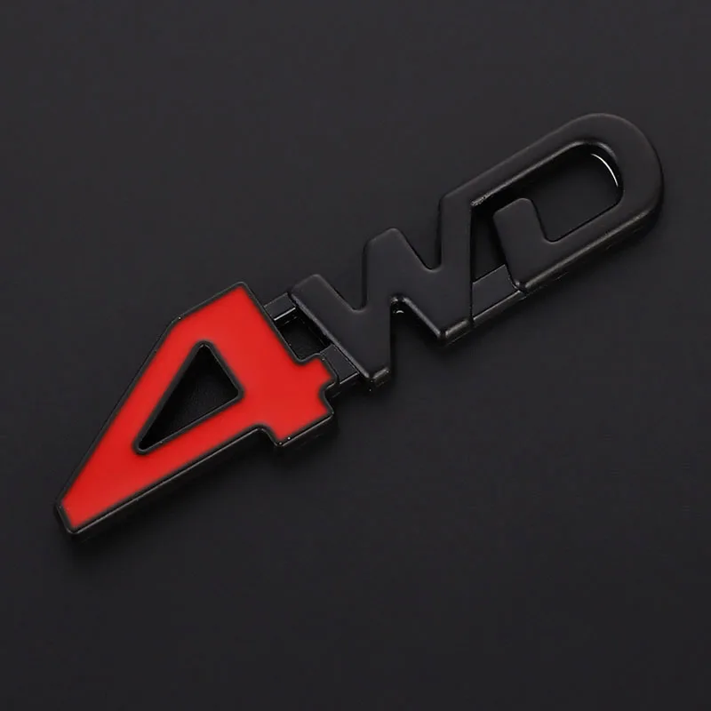 1Pcs Car 3D Metal Stickers 4WD - 3D Printing Online 리뷰 및 가격