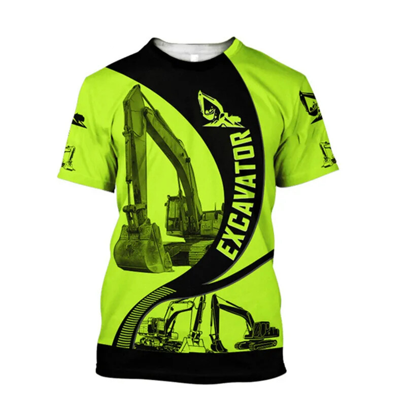 Excavator 3D Print T-shirt For - 3D Printing Nerd 리뷰 및 가격