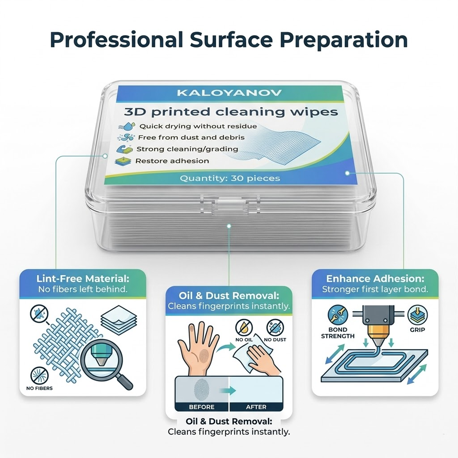 3D Printer Bed Cleaning Wipes  - 3D Printing Glue Stick 리뷰 및 가격